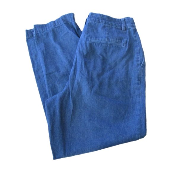 Pleated High‎ Rise Jeans Womens Size 5 Blue Medium Wash Denim Pants Juniors - Picture 1 of 8